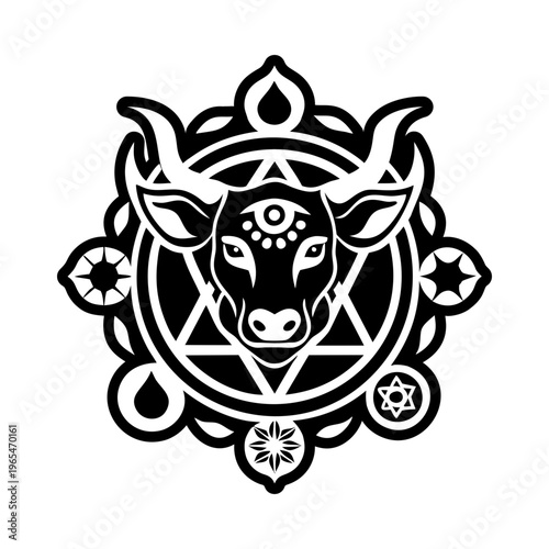 Sacred animal icon in filled style