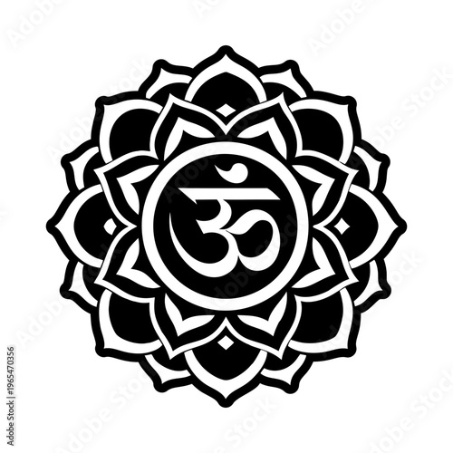 Svadhisthana sign, glyph style icon
