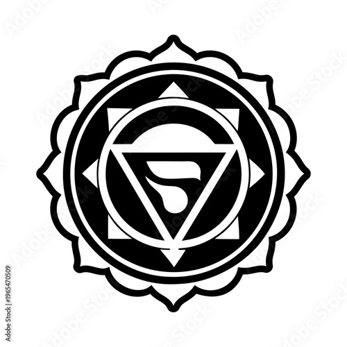 A glyph style icon of throat symbol