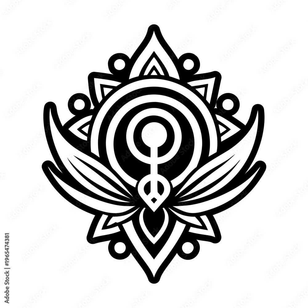 Fototapeta premium A filled style icon of divinity symbol