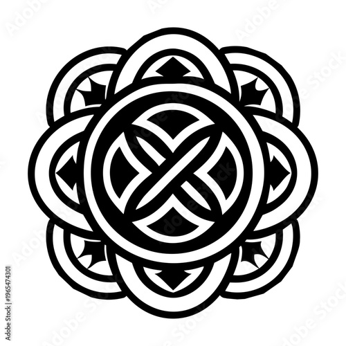 A filled style icon of boundless life