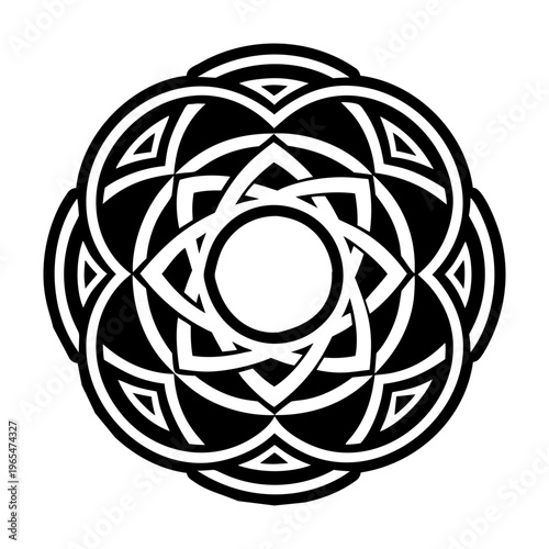 A solid style icon of eternity tattoo