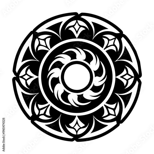 A glyph style icon of life tattoo