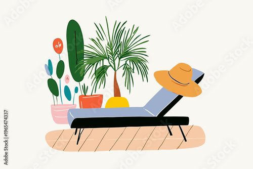 Modern Zero Gravity Outdoor Lounge