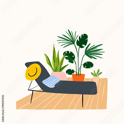 Modern Zero Gravity Outdoor Lounge