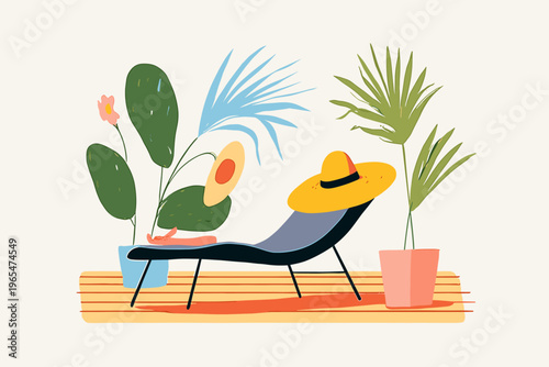 Modern Zero Gravity Outdoor Lounge