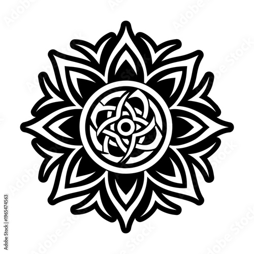 A glyph style icon of eternal symbol