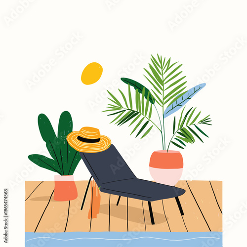 Modern Zero Gravity Outdoor Lounge