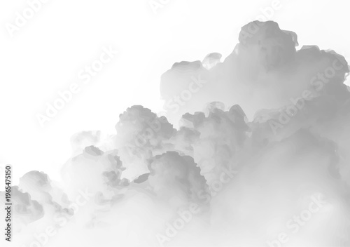 Fotografía Dark swirling smoke clouds with layered patterns, flowing motion and dynamic ene