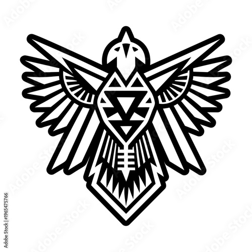 A solid icon of thunderbird symbol
