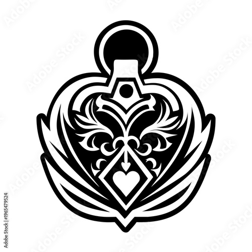 A filled style icon of lucky charm symbol