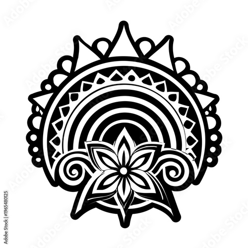 A filled style icon of rainbow symbol