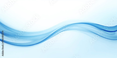 Smooth abstract blue wave background with a flowing digital line pattern and light curve design for a business backdrop illustration