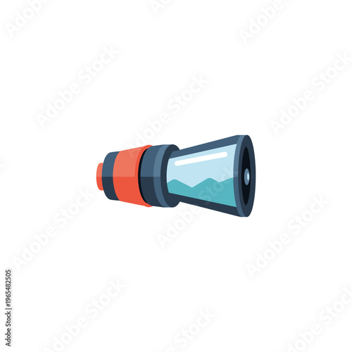 garden hose connector with water spray nozzle vector illustration