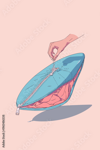Turquoise Neoprene Surfboard Cover Illustration