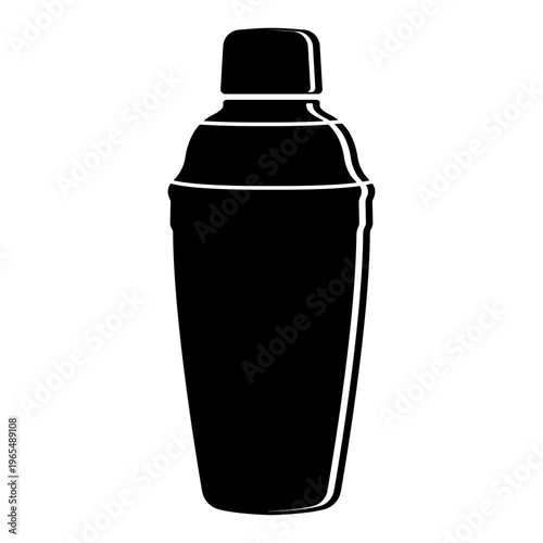 cocktail shaker icon silhouette