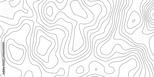 Topographic map lines, contour background, Vector contour topographic map background, Abstract digital topographic contour map concept space geometric strip grid line, vector illustration,