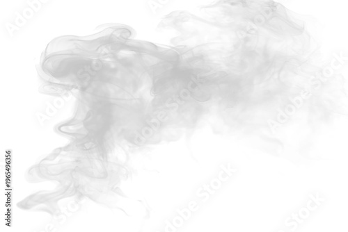 Bild auf Leinwand Thin smoke stream with soft highlights and flowing motion, suitable for abstract visuals