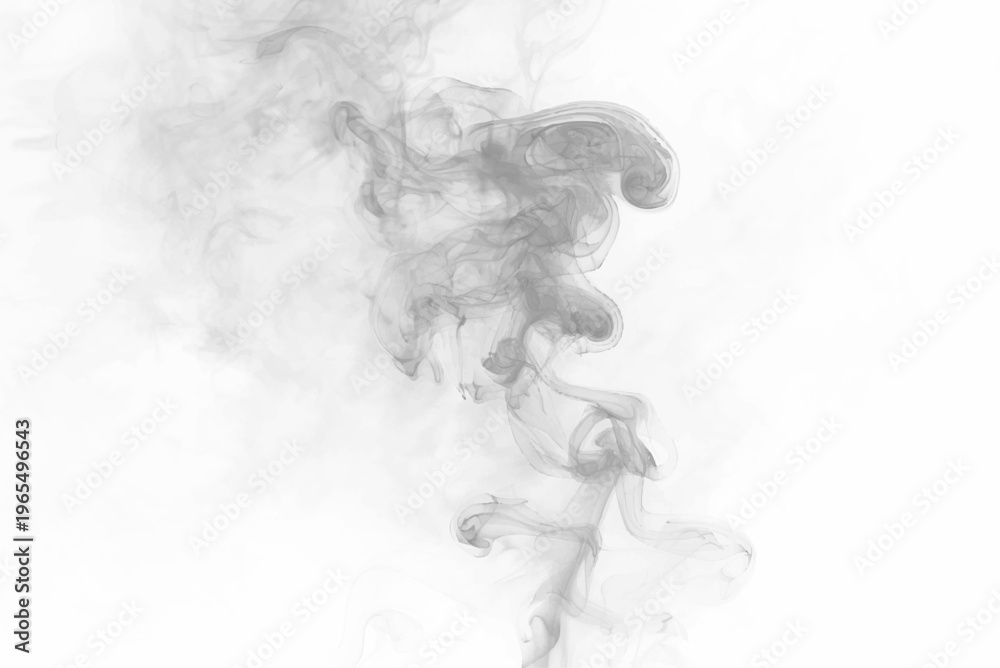 Fototapeta premium Smooth smoke ribbon with elegant motion and soft transparency, perfect for modern graphics. vector