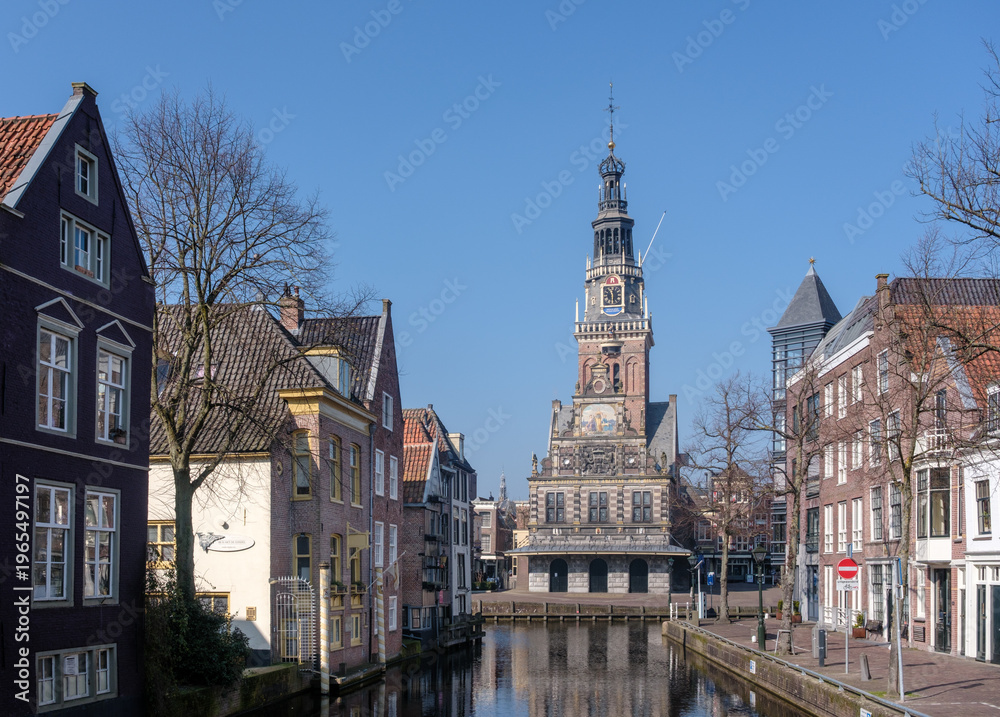 Obraz premium De Waag in Alkmaar, Noord-Holland province, The Netherlands