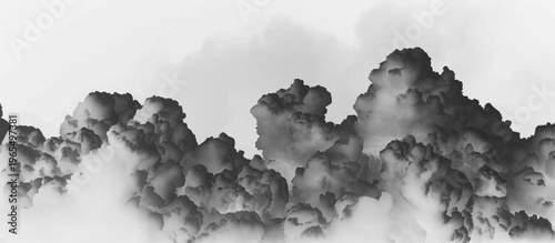 Wispy smoke with soft highlights and flowing motion, suitable for artistic digital visuals. vector