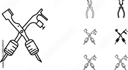 Tattoo machine and piercing tools equipment