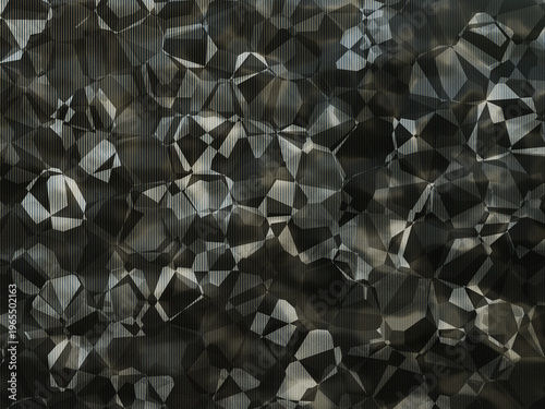 Dark grey and silver polygonal carbon fiber texture with vertical line details.