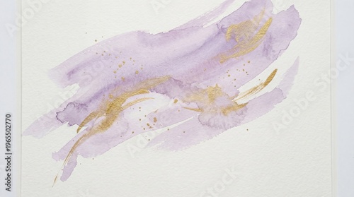Soft purple washes glide across paper
