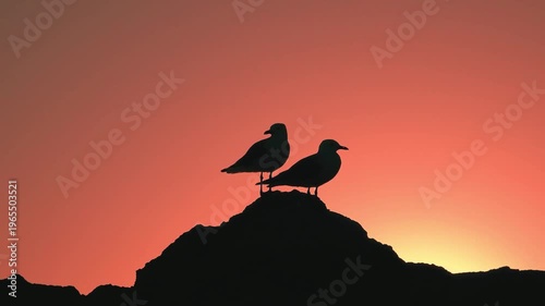 silhouette of a girl on a sunset