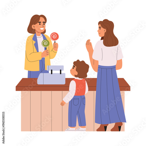 Seller Discount  vector concept illustration EPS file