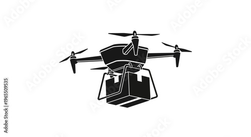 Drone Flying Aerial View Device.