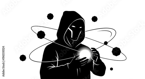 Person Wearing Hoodie Holding Light.