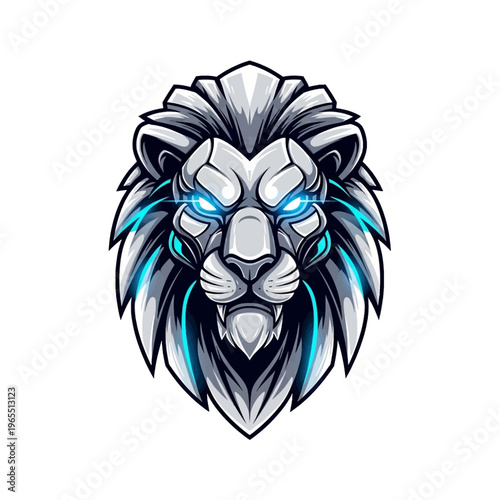 Robotic Lion Metal Head.