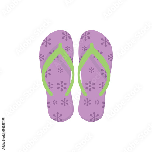 Summer Slipper Illustration