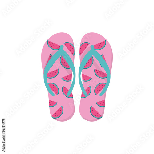 Summer Slipper Illustration