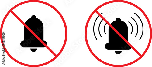 Prohibition symbols for alarm and wireless alarm signals