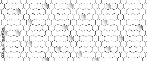 Abstract white hexagon geometric background featuring a modern 3D honeycomb pattern. Clean minimal design with soft shadows and depth