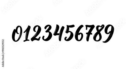 Numbers in a sequence.