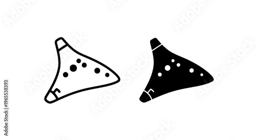 Vector illustration of ocarina musical instrument icon set, vector illustration on a transparent background