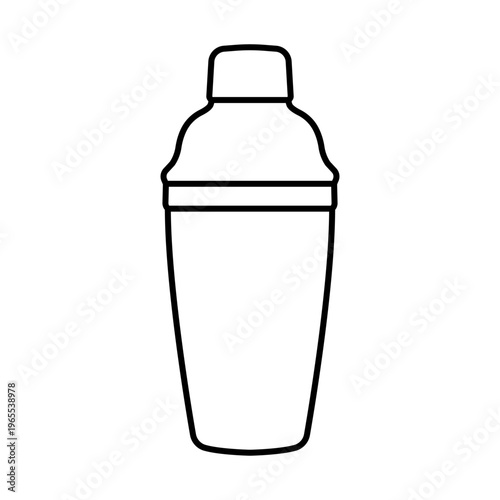 outlined cocktail shaker outline icon