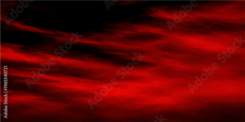 Mysterious crimson clouds swirling in the darkest sky, evoke a sense of drama and intrigue.