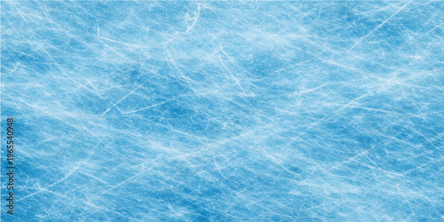 Ice rink background with the patterns on the ice, capturing a sense of cold, crispness, and the movement of skaters.