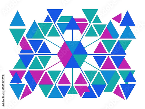 Abstract geometric pattern on black background