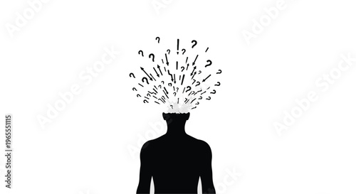 confused man with question marks coming out of head