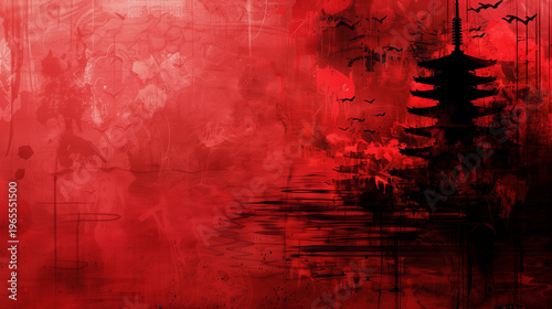 red grunge background