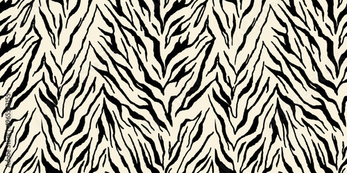 Bold monochrome zebra stripes for maximalist interior and high-end streetwear