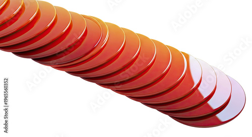 Stacked Red Discs