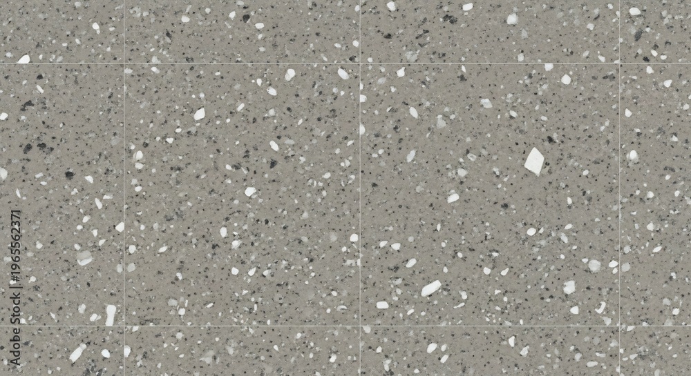 Fototapeta premium Seamless speckled grey background texture with subtle white and black flecks.