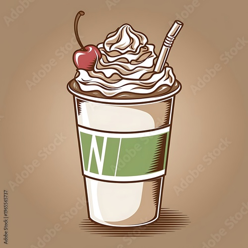 delicious coffee drink icon vector illustration design