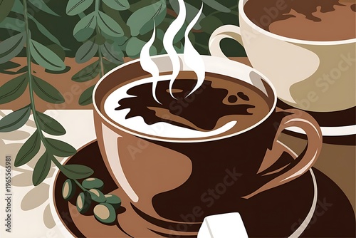 delicious coffee drink icon vector illustration design